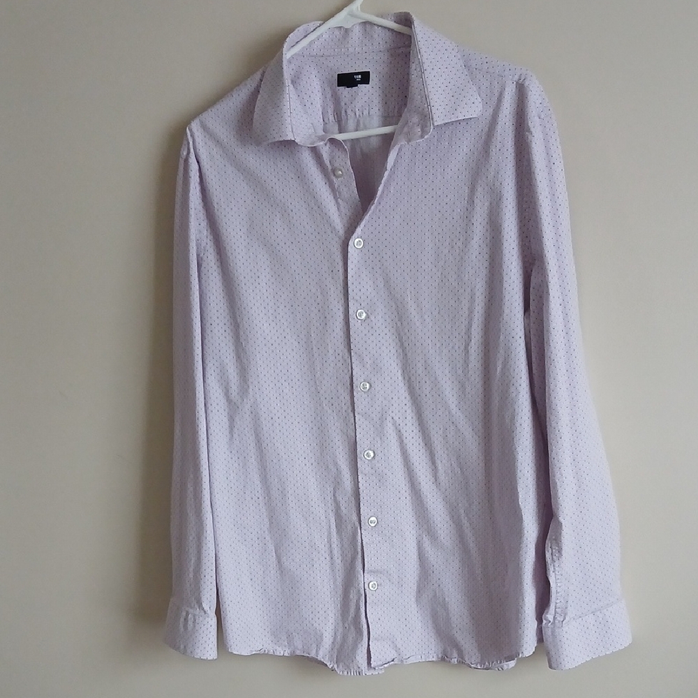 Express Light Pink Casual Button-Down Shirt
